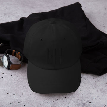 Black Dad Hat with League of Hustlers LH Logo for Entrepreneurs