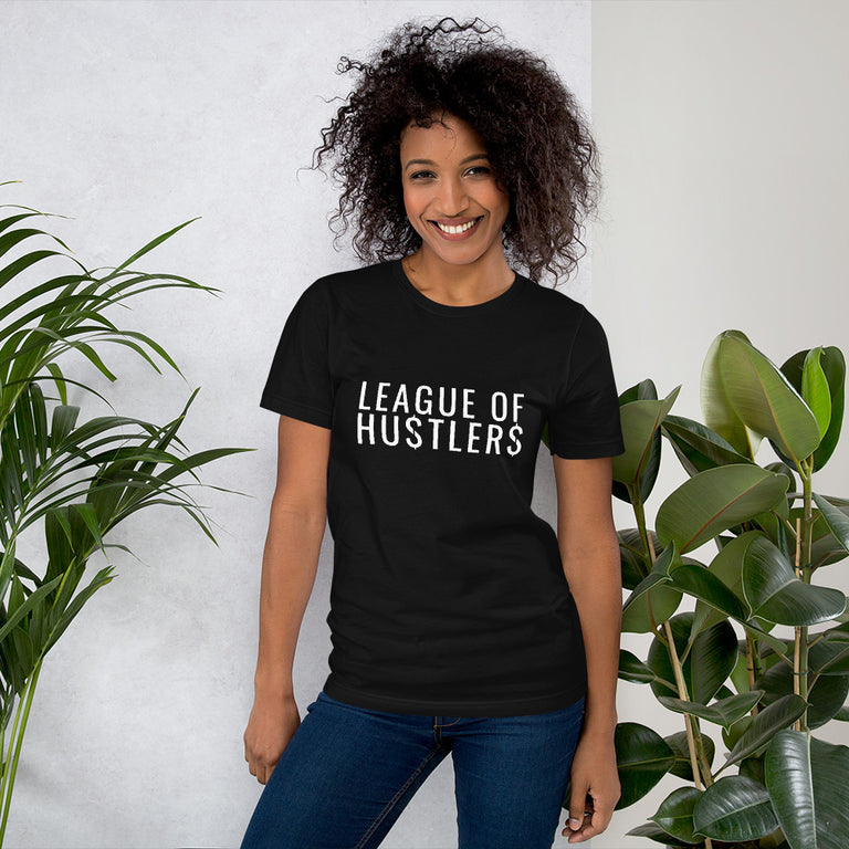 Make a Statement with Our Signature Black League of Hustlers Shirt | Perfect for Entrepreneurs