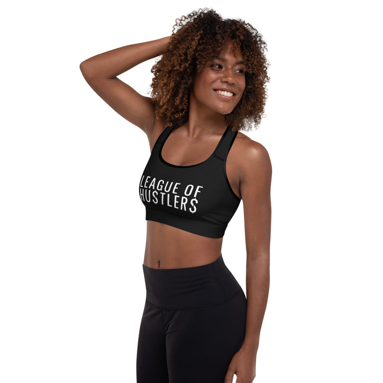 League of Hustlers Padded Sports Bra