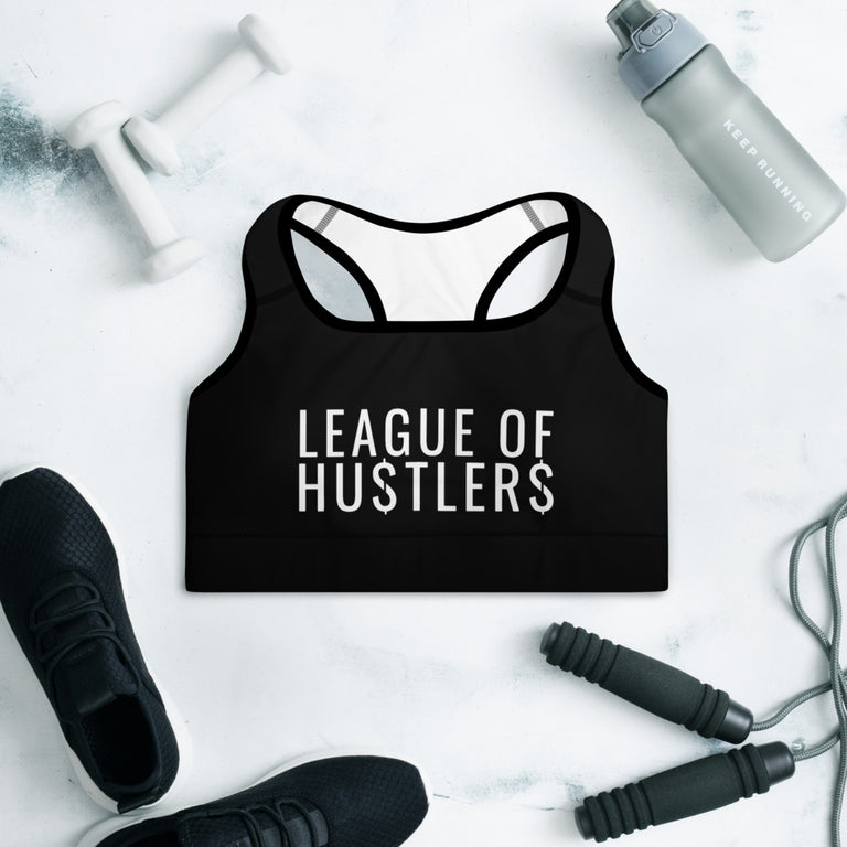 League of Hustlers Padded Sports Bra