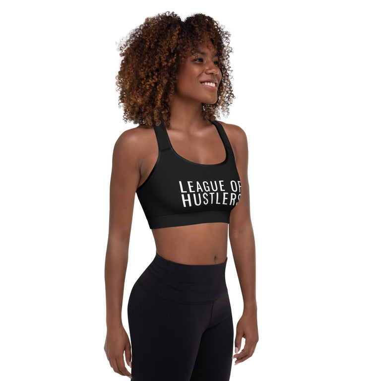 League of Hustlers Padded Sports Bra