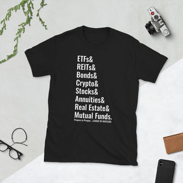 Investment Options Black Short-Sleeve Unisex T-Shirt