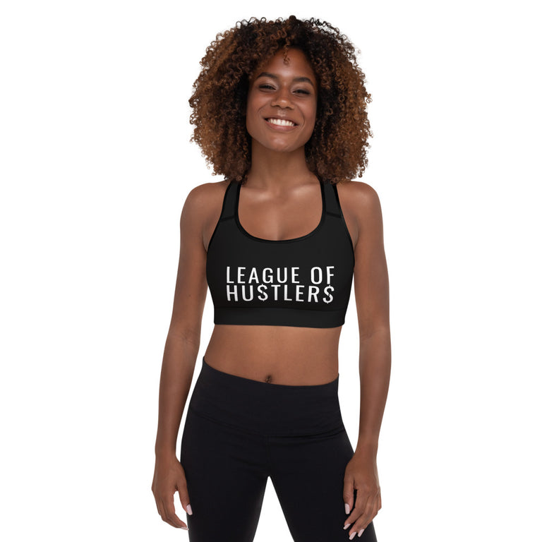 League of Hustlers Padded Sports Bra